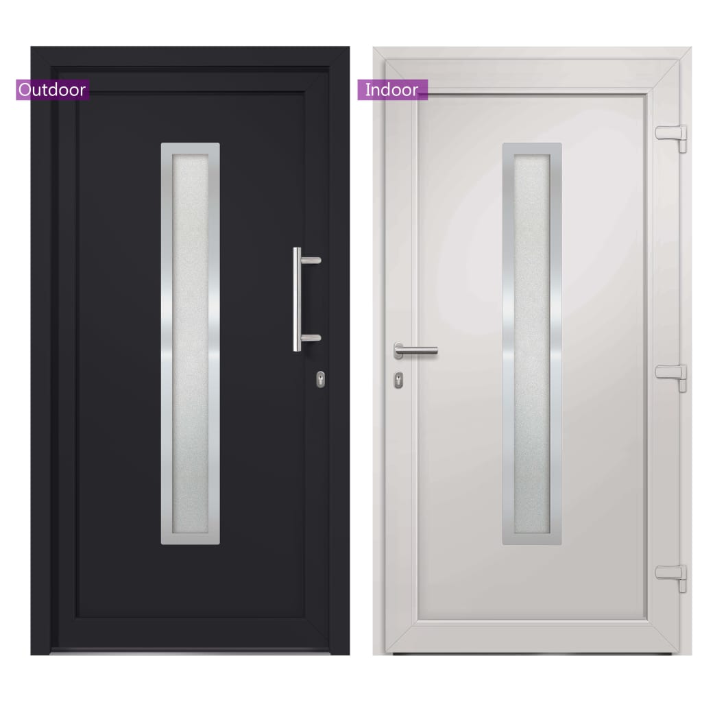 Porta di Ingresso Antracite 108x200 cm | homemem39