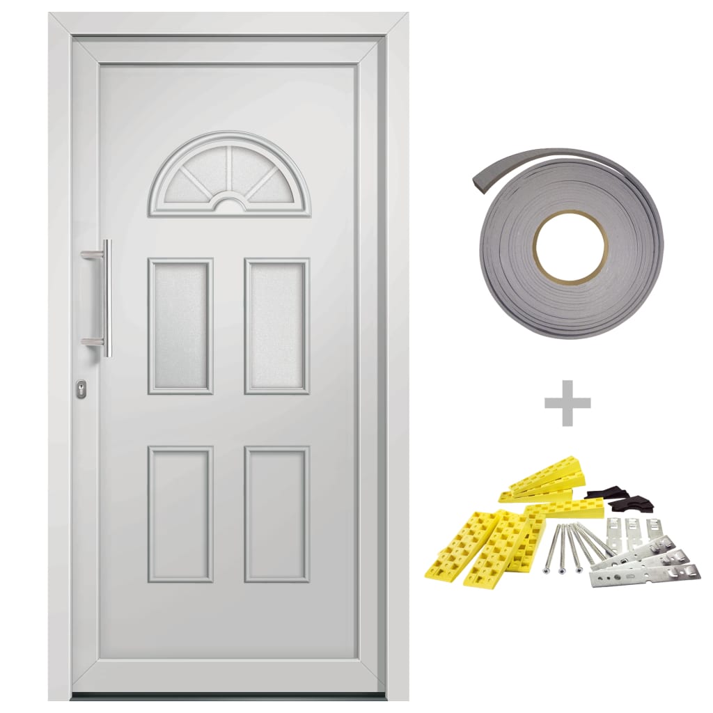 Porta di Ingresso Bianca 110x210 cm | homemem39