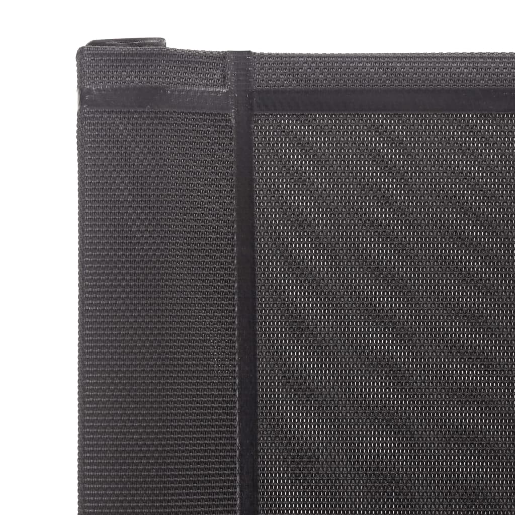 Sedie da Giardino 4 pz in Textilene e Acciaio Inox Grigie - homemem39