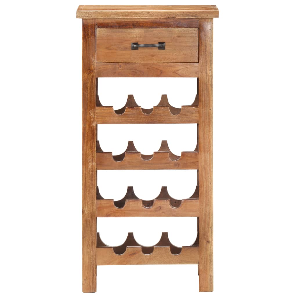 Mobiletto Portavini 40x30x80 cm in Legno Massello di Acacia | homemem39