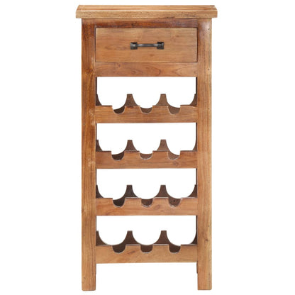 Mobiletto Portavini 40x30x80 cm in Legno Massello di Acacia | homemem39