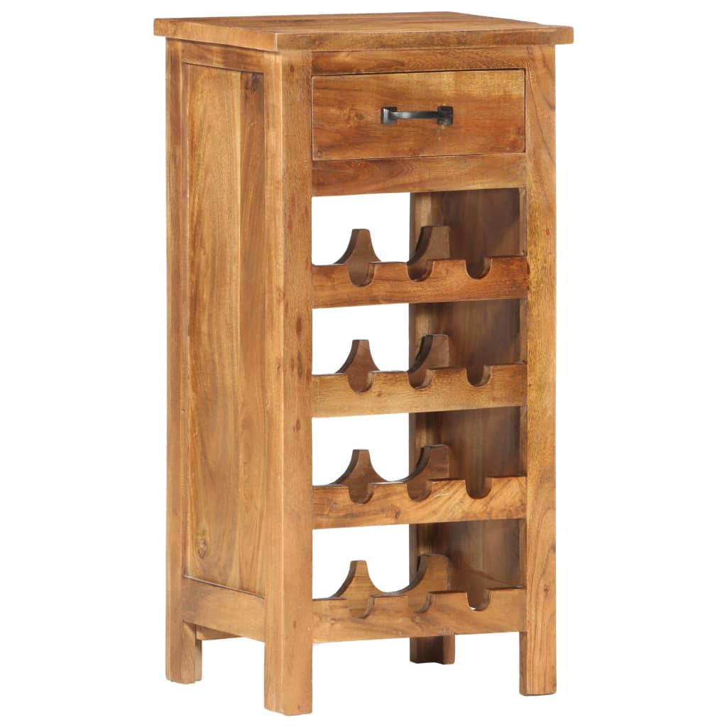 Mobiletto Portavini 40x30x80 cm in Legno Massello di Acacia | homemem39