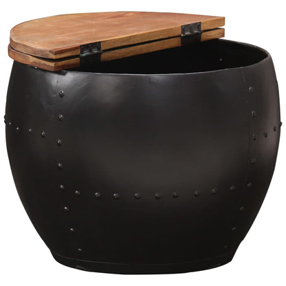 Tavolino da Salotto 53x43 cm in Legno Massello di Recupero | homemem39