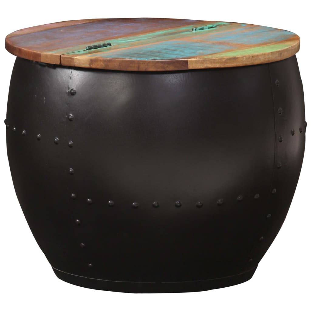 Tavolino da Salotto 53x43 cm in Legno Massello di Recupero | homemem39