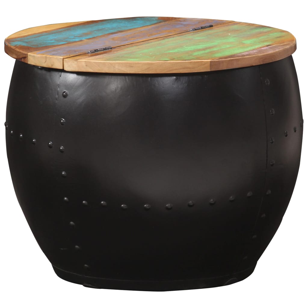 Tavolino da Salotto 53x43 cm in Legno Massello di Recupero | homemem39