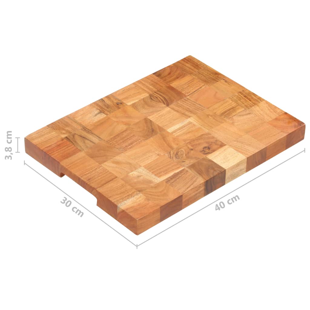 Tagliere 40x30x3,8 cm in Legno Massello di Acacia