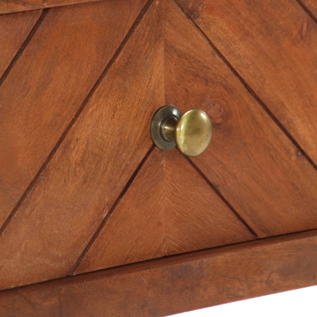 Comodino 40x40x50 cm in Legno Massello di Acacia - homemem39