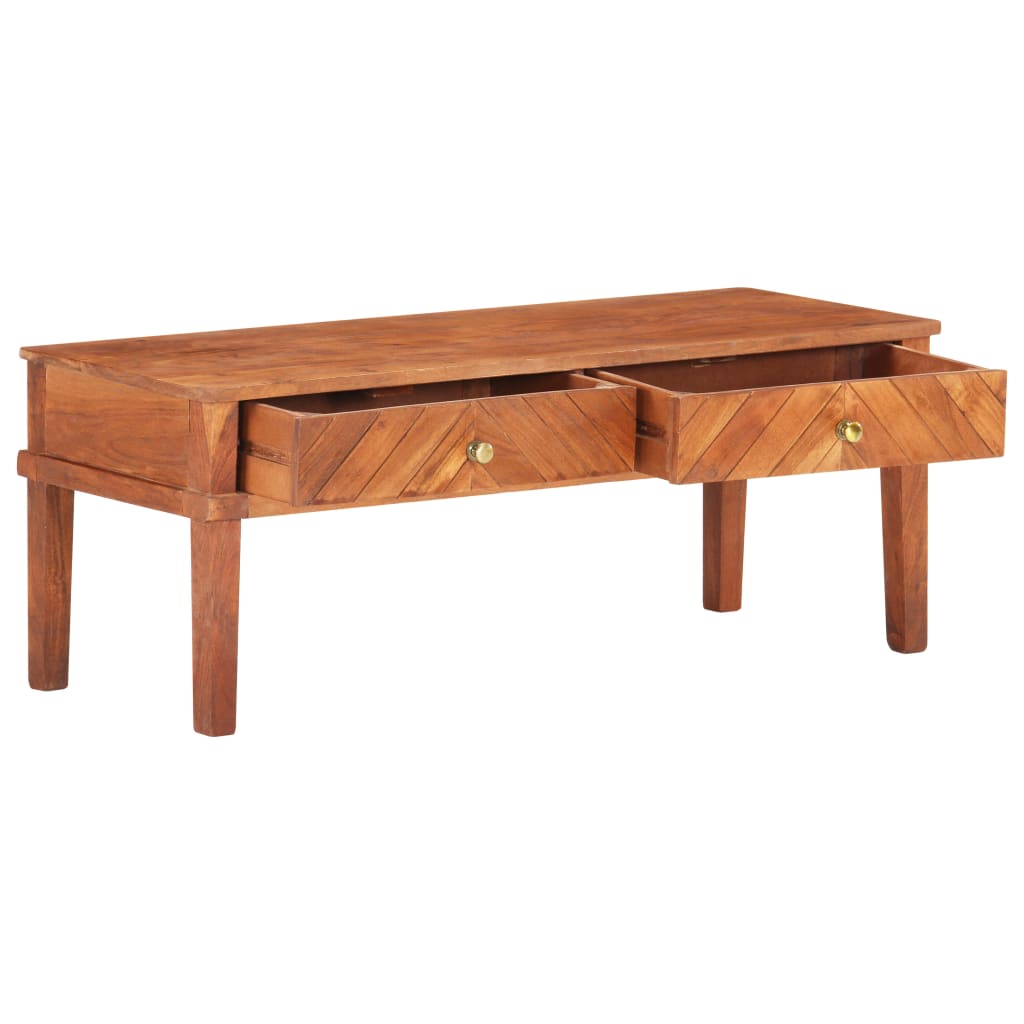 Mobile Porta TV 110x40x41 cm in Legno Massello di Acacia