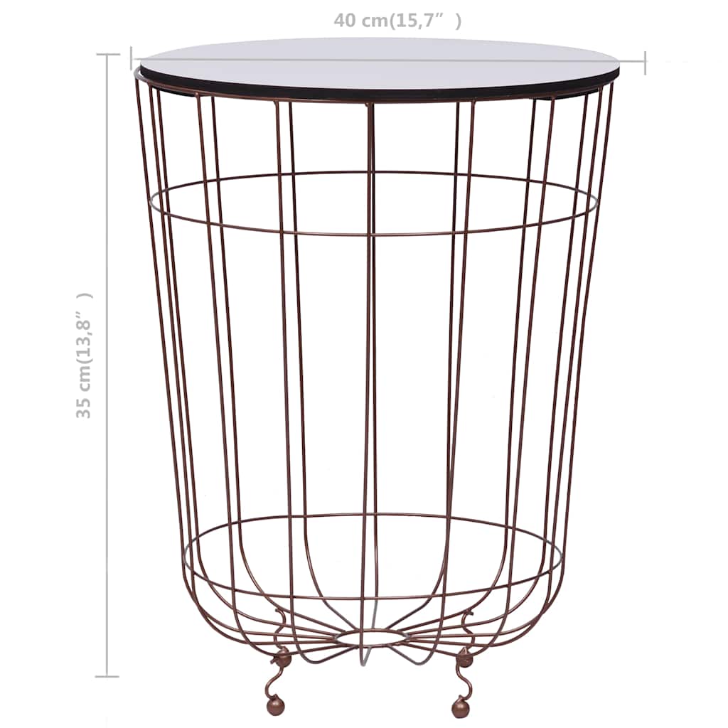 Tavolino da Salotto Oro Ø 40 cm