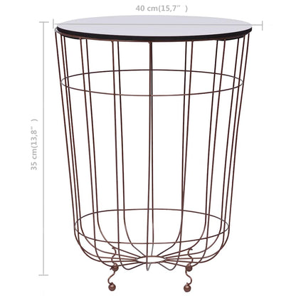 Tavolino da Salotto Oro Ø 40 cm