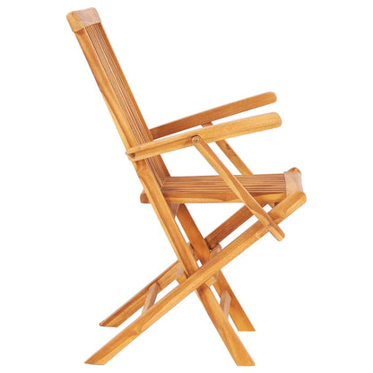 Set da Pranzo da Giardino 7 pz Pieghevole in Massello di Teak - homemem39