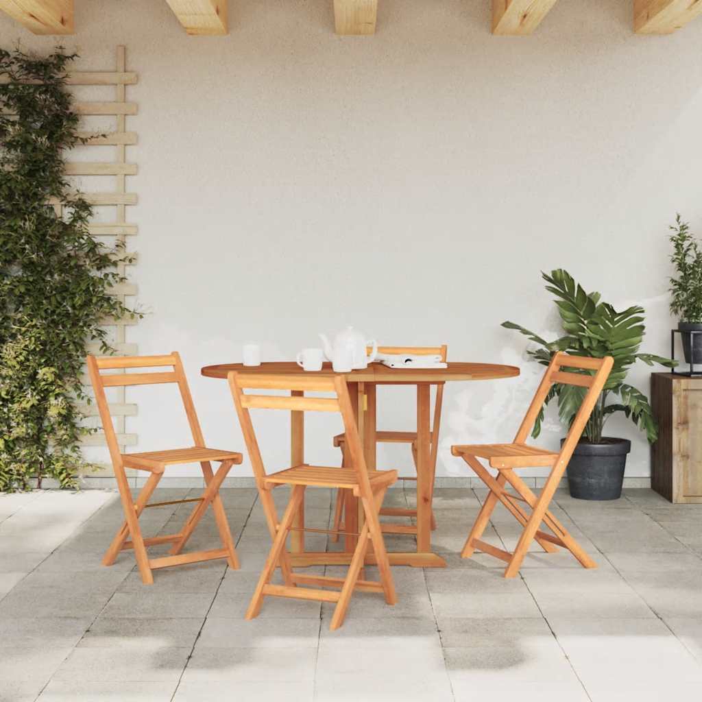 Tavolo Pieghevole a Farfalla 120x70x75 cm in Massello di Teak - homemem39