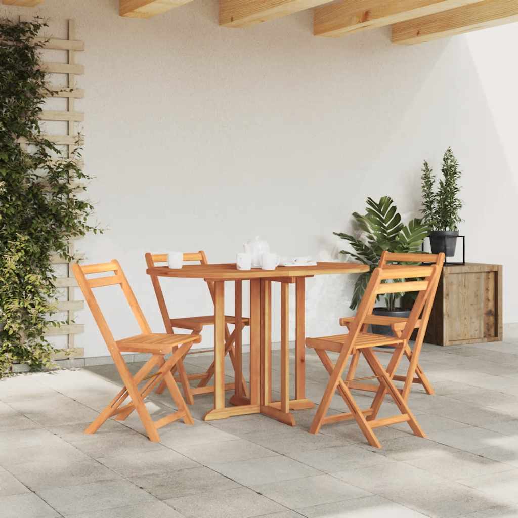 Tavolo Pieghevole a Farfalla 120x70x75 cm in Massello di Teak - homemem39