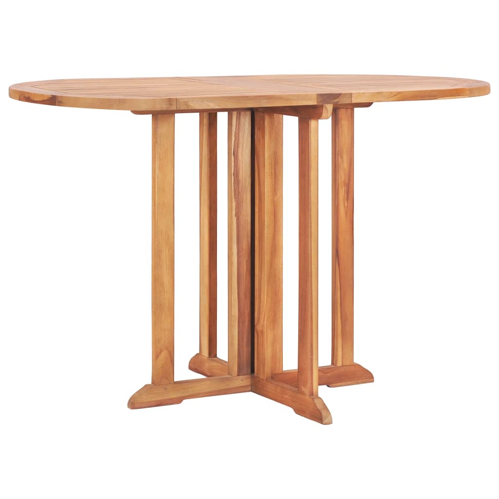 Set da Pranzo da Esterno Pieghevole 5 pz Legno Massello di Teak | homemem39