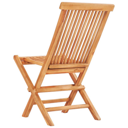 Set da Pranzo da Esterno Pieghevole 5 pz Legno Massello di Teak | homemem39