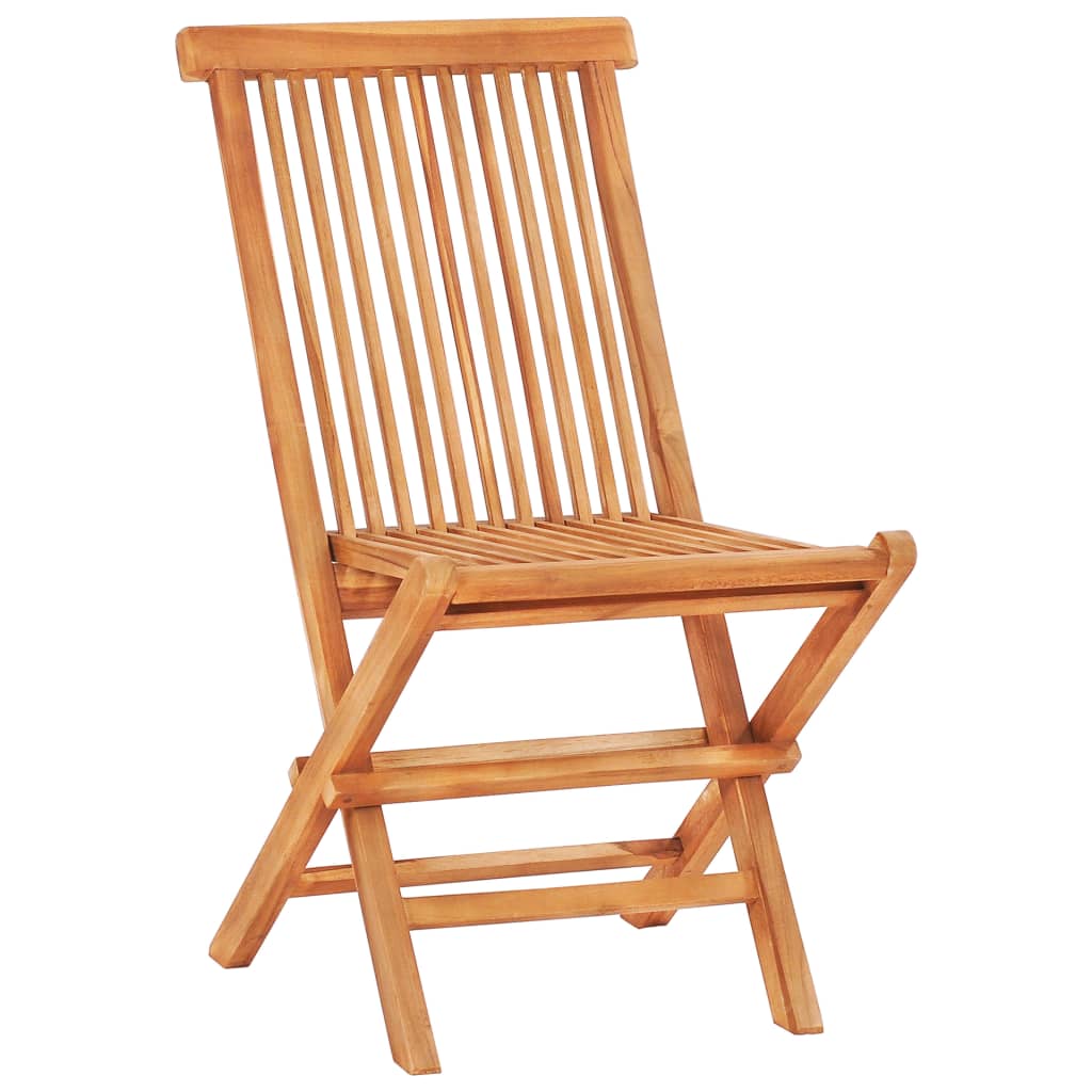 Set da Pranzo da Esterno Pieghevole 5 pz Legno Massello di Teak | homemem39