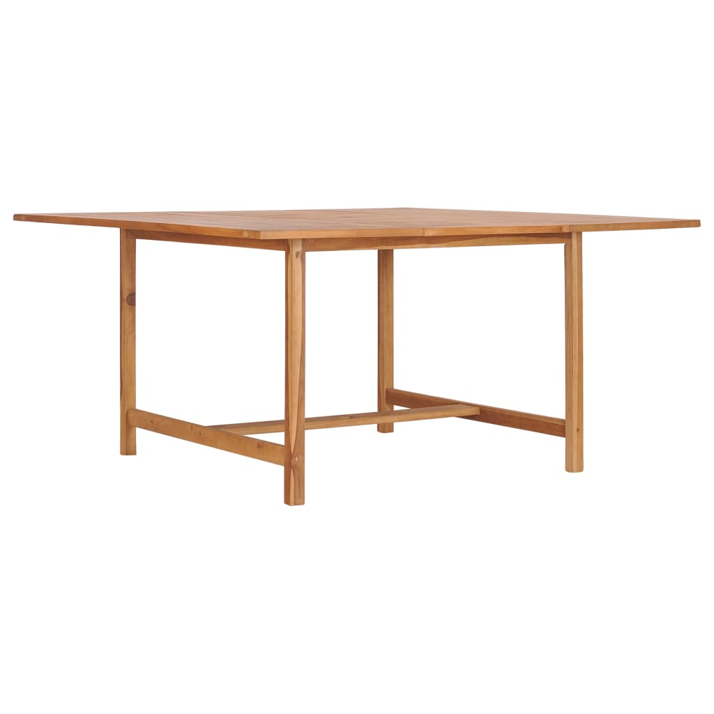 Tavolo da Giardino 150x150x76 cm in Legno Massello di Teak - homemem39