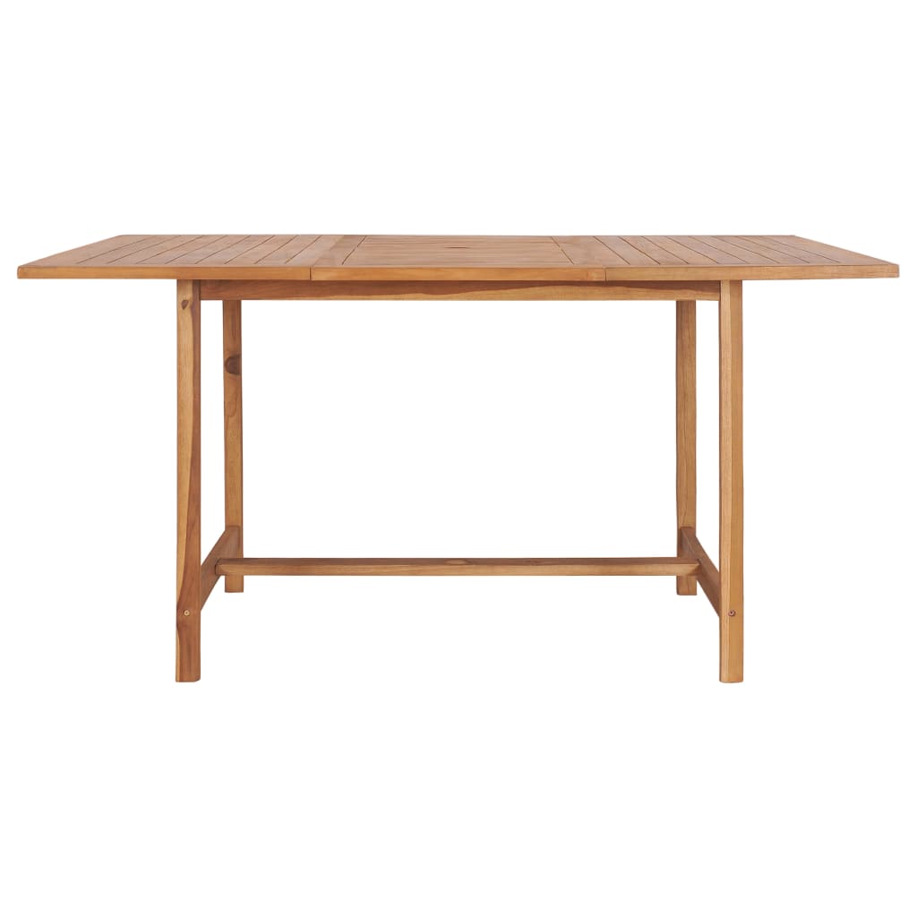 Tavolo da Giardino 150x150x76 cm in Legno Massello di Teak - homemem39