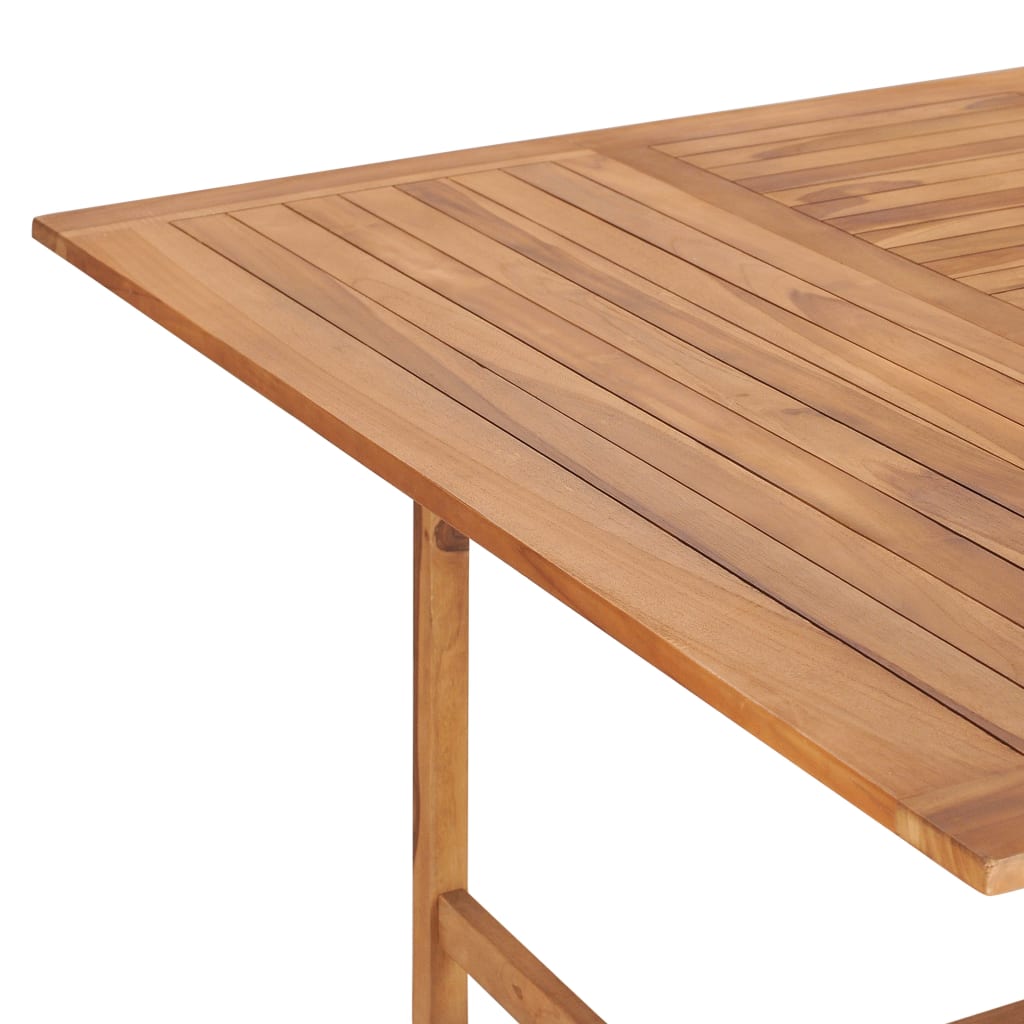 Tavolo da Giardino 150x150x76 cm in Legno Massello di Teak - homemem39