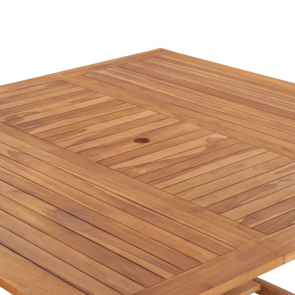 Tavolo da Giardino 150x150x76 cm in Legno Massello di Teak - homemem39