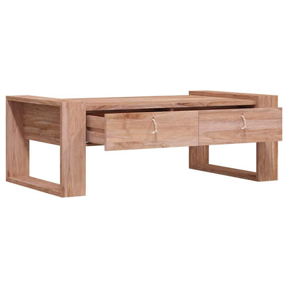 Tavolino da Salotto 110x60x40 cm in Legno Massello di Teak | homemem39