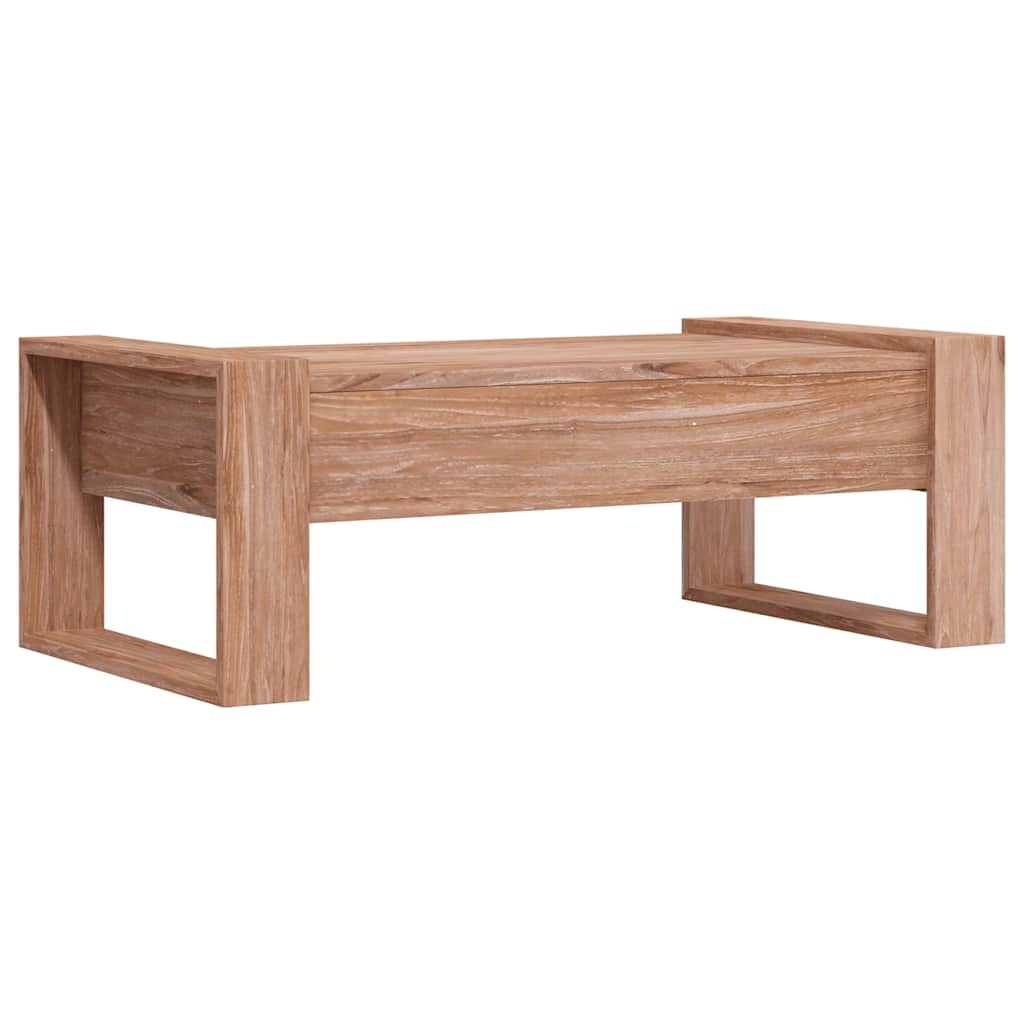 Tavolino da Salotto 110x60x40 cm in Legno Massello di Teak | homemem39