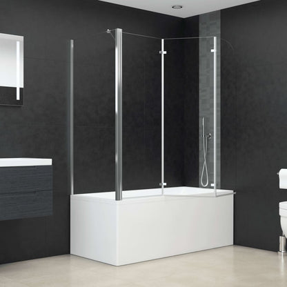 Cabina da Bagno 120x69x130 cm in Vetro Temperato Trasparente - homemem39