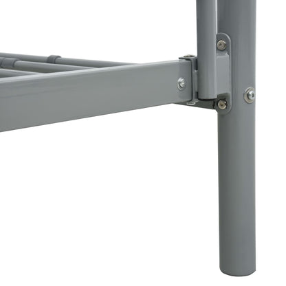 Letto a Castello Grigio in Metallo 140x200 cm/90x200 cm