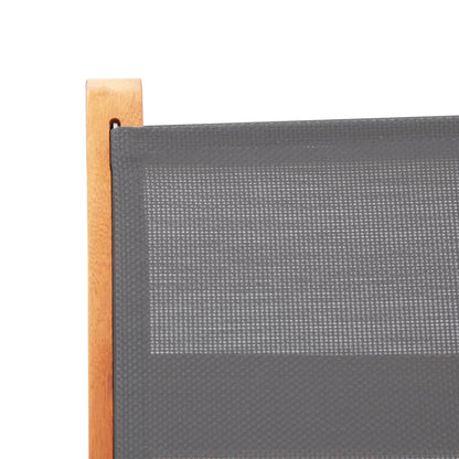 Sedie da Giardino Pieghevoli 4 pz Grigio Eucalipto e Textilene | homemem39