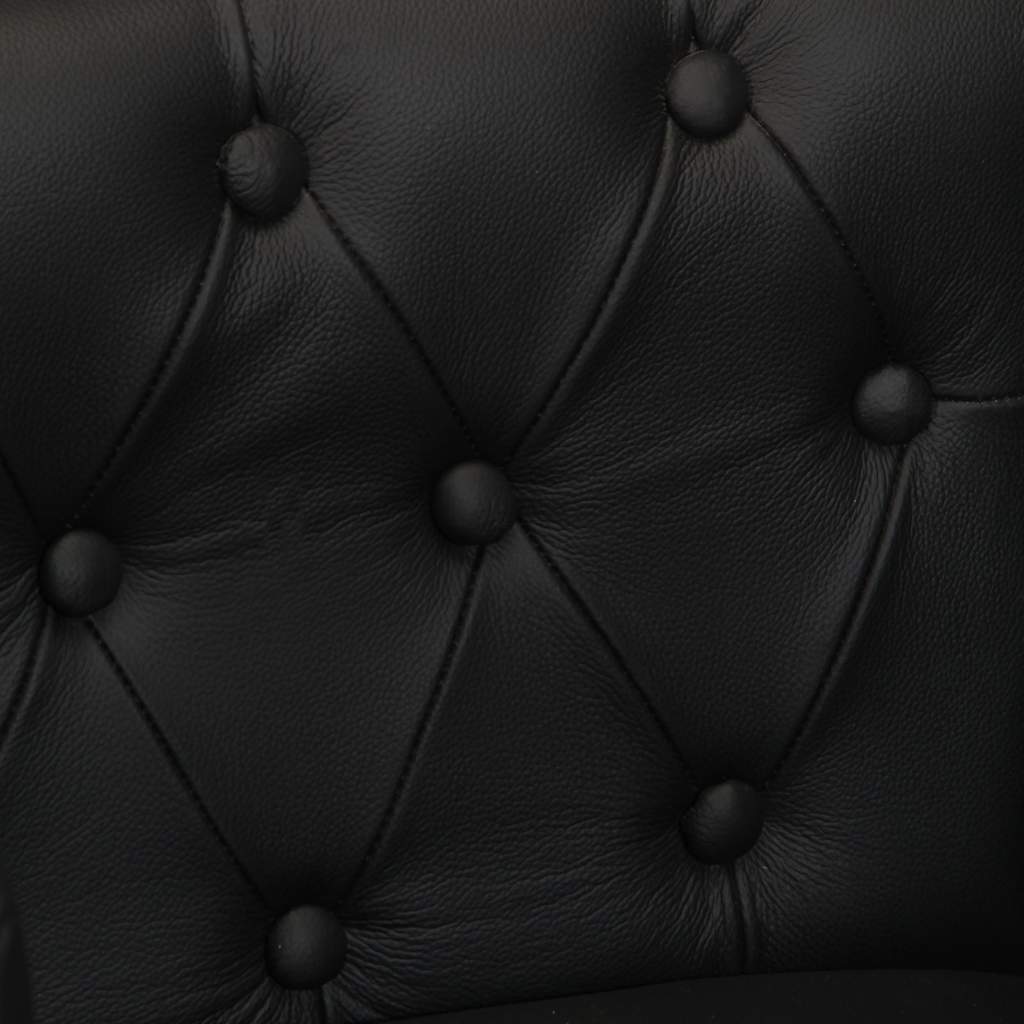 Poltrona Nera in Vera Pelle