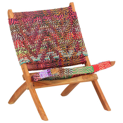 Sedia Chindi Pieghevole Multicolore in Tessuto | homemem39