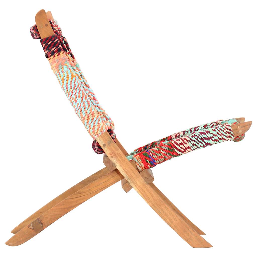 Sedia Chindi Pieghevole Multicolore in Tessuto | homemem39