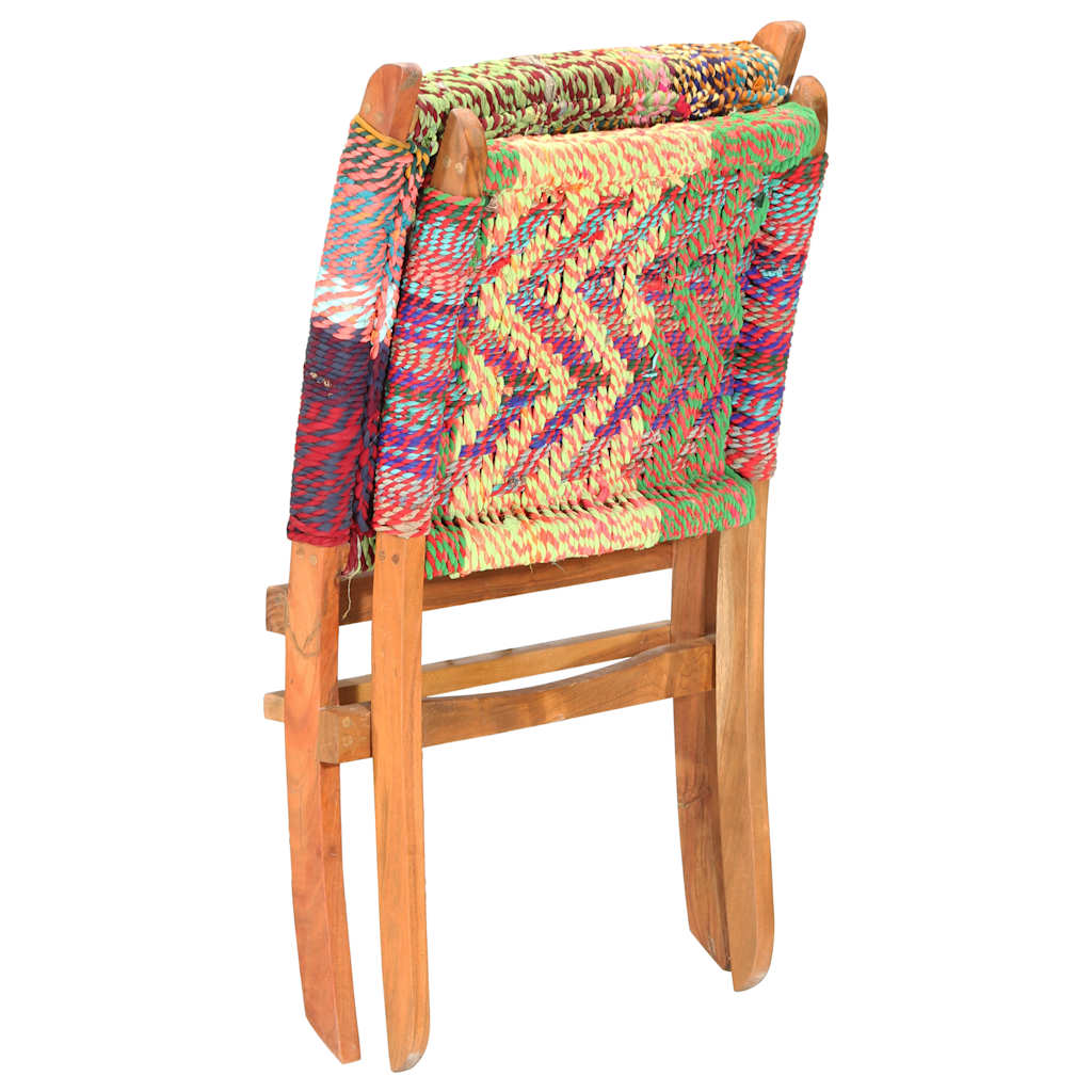 Sedia Chindi Pieghevole Multicolore in Tessuto | homemem39