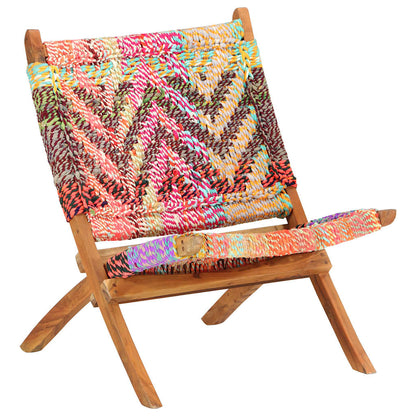 Sedia Chindi Pieghevole Multicolore in Tessuto | homemem39