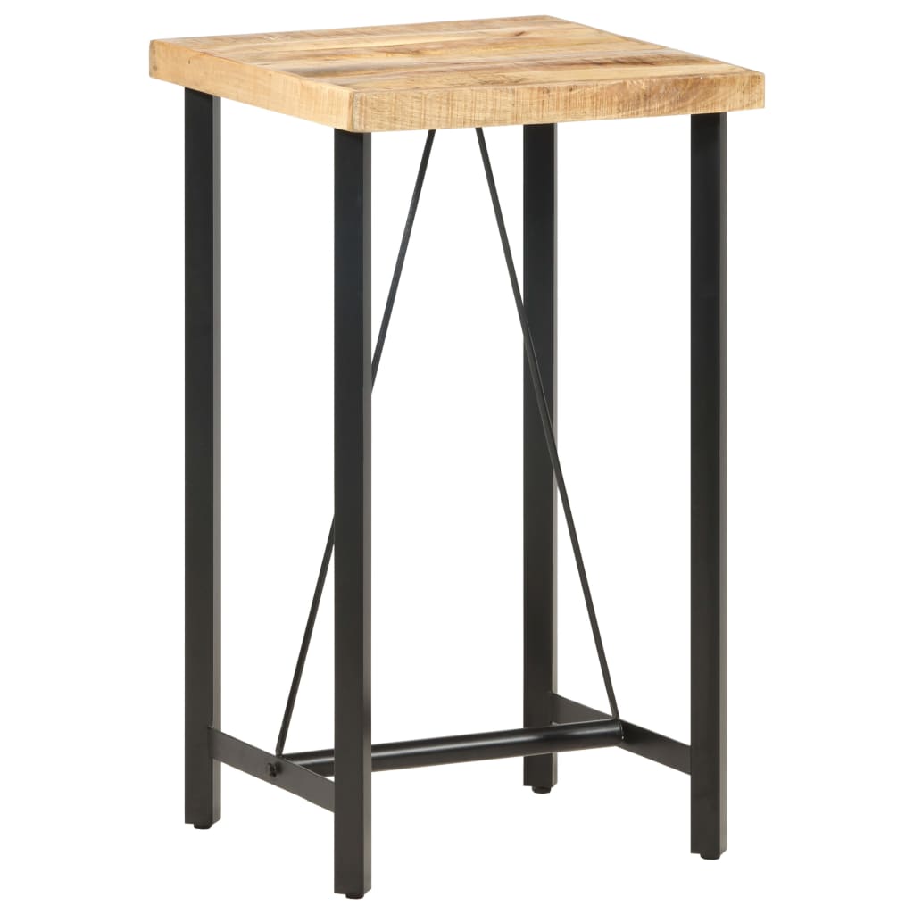 Tavolo da Bar 60x60x107 cm in Legno Ruvido di Mango | homemem39