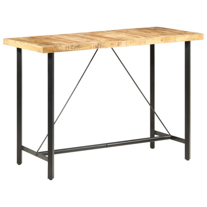 Tavolo da Bar 150x70x107 cm in Legno Ruvido di Mango - homemem39