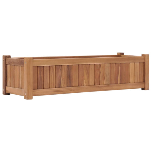 Letto Rialzato da Giardino 100x30x25 cm in Massello di Acacia - homemem39