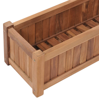 Letto Rialzato da Giardino 100x30x25 cm in Massello di Acacia - homemem39