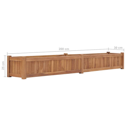 Letto Rialzato da Giardino 200x30x25 cm in Massello di Acacia - homemem39