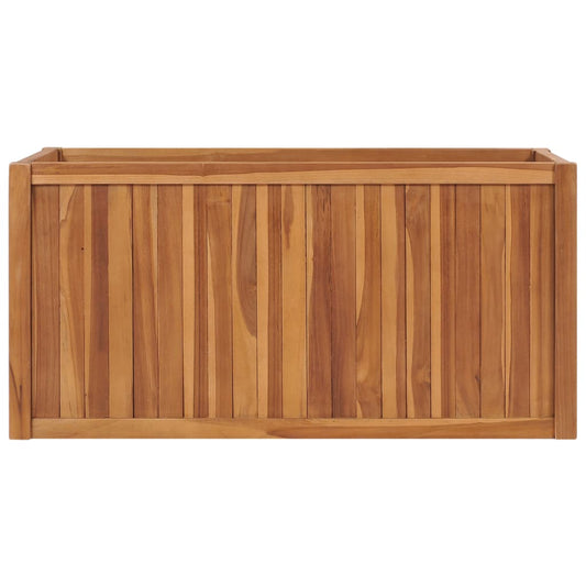 Letto Rialzato 100x50x50 cm in Legno Massello di Teak - homemem39