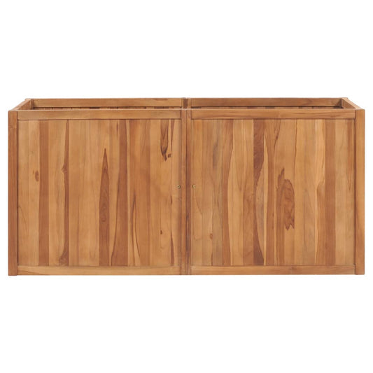Letto Rialzato 150x50x70 cm in Legno Massello di Teak