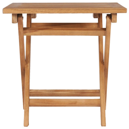 Tavolo da Giardino Pieghevole 45x45x45 cm in Legno di Teak
