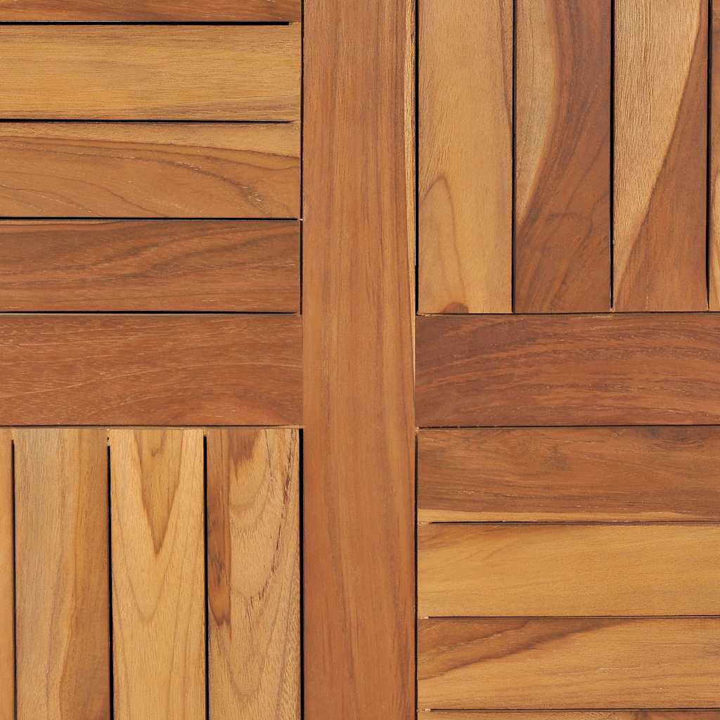 Piano Tavolo in Legno Massello di Teak Rotondo 2,5 cm 70 cm | homemem39