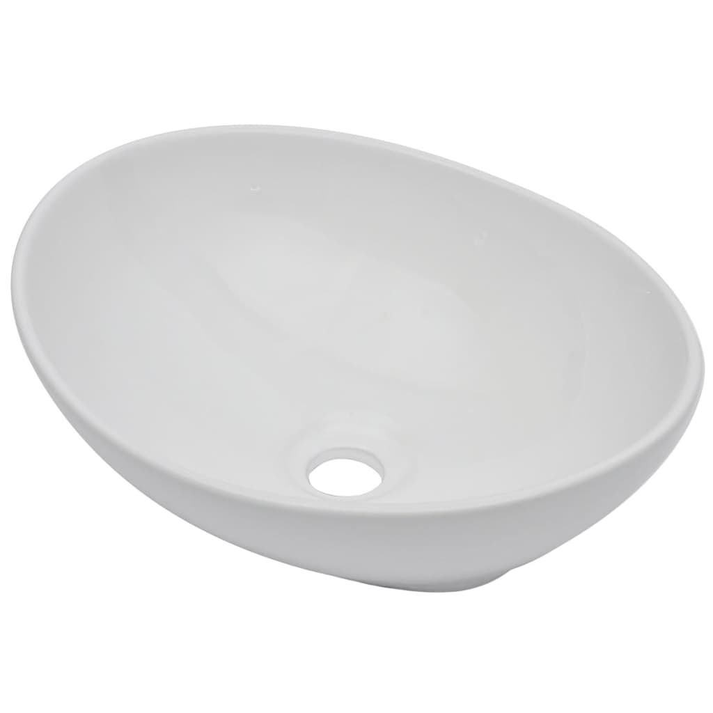 Set Mobili da Bagno 2 pz Ceramica Bianco