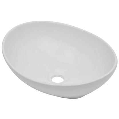 Set Mobili da Bagno 2 pz Ceramica Bianco