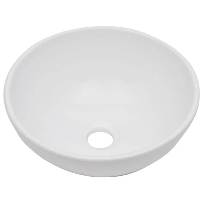 Set Mobili da Bagno 2 pz Ceramica Bianco