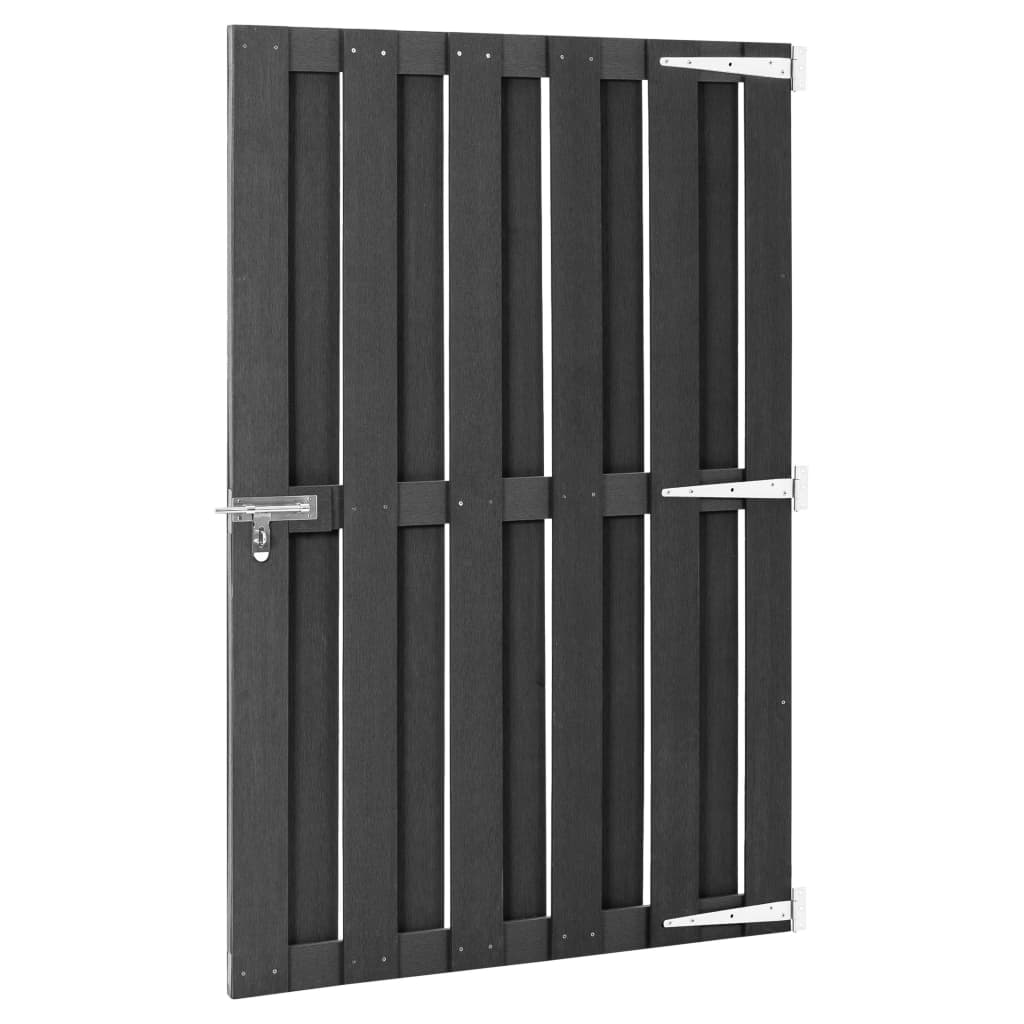 Cancello da Giardino in WPC 100x150 cm Grigio | homemem39