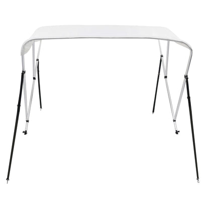 Bimini di Prua con Tendalino a 3 Archi Bianco 183x160x137 cm | homemem39