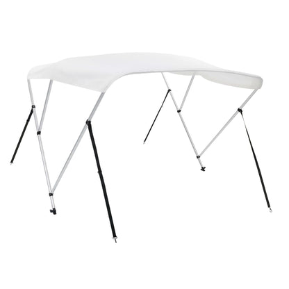 Bimini di Prua con Tendalino a 3 Archi Bianco 183x180x137 cm | homemem39