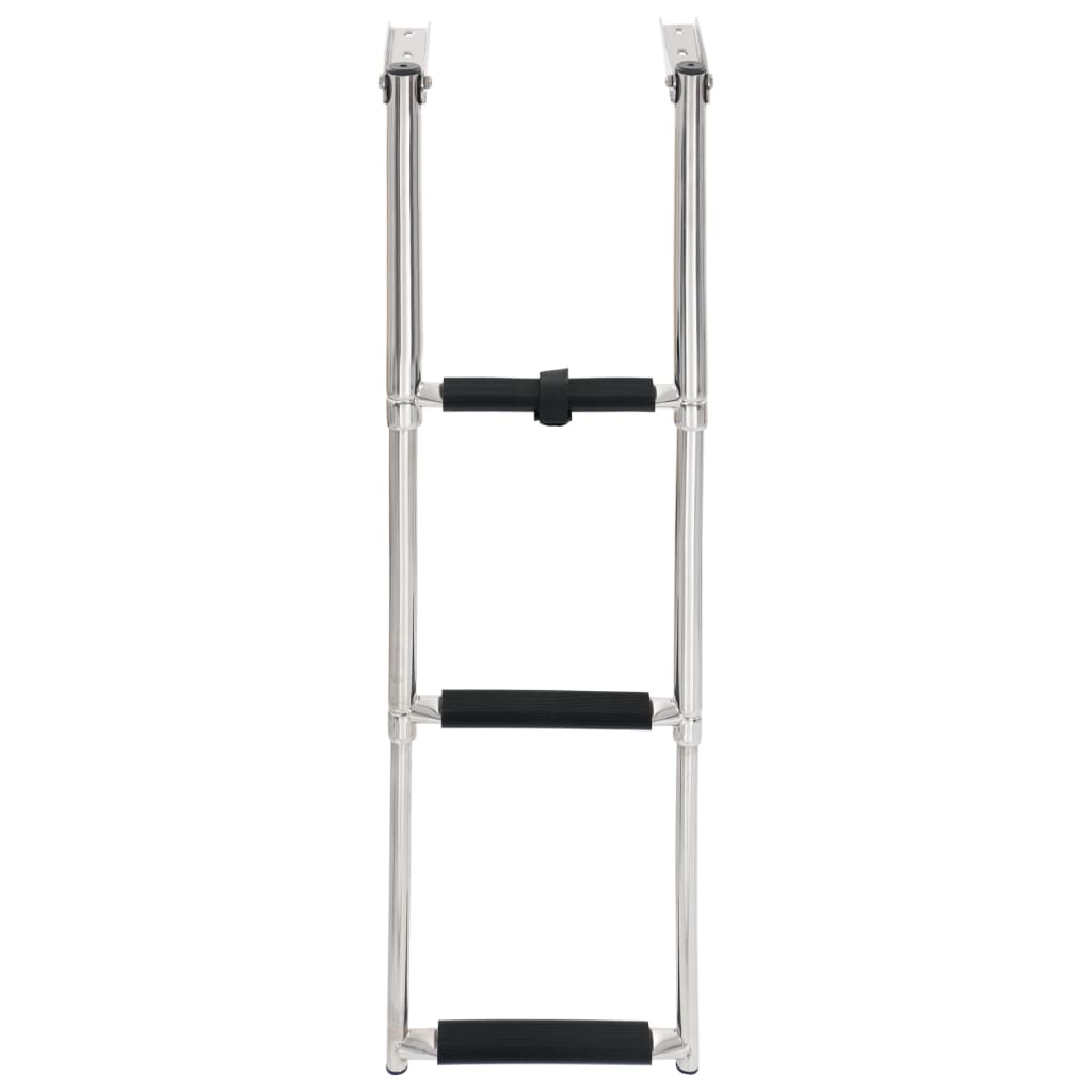 Scaletta di Imbarco Pieghevole a 3 Gradini in Acciaio Inox | homemem39